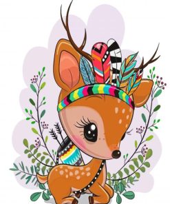 Cute Deer paint by numbers