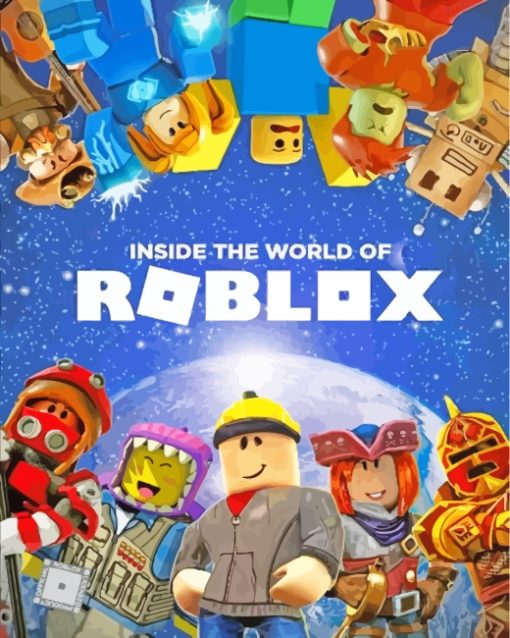 Inside The World Of Roblox paint by numbers