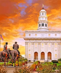 Nauvoo Temple Illinois paint by numbers