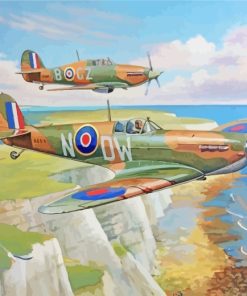 Spitfire And Hurricane paint by numbers