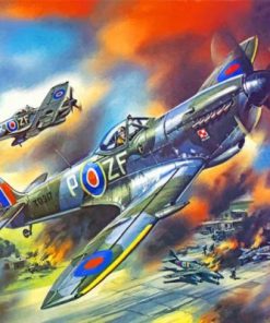 War Spitfire paint by numbers