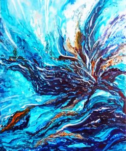 Abstract Water Art paint by numbers