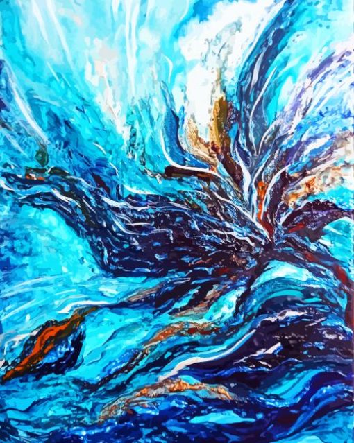 Abstract Water Art paint by numbers