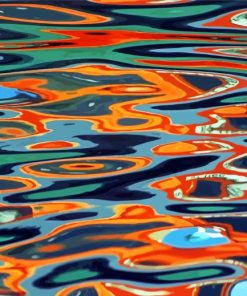 Abstract Water Reflection paint by numbers