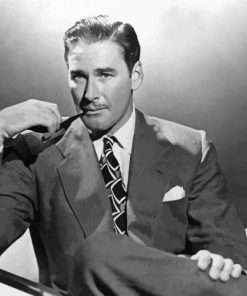 Actor Errol Flynn paint by numbers