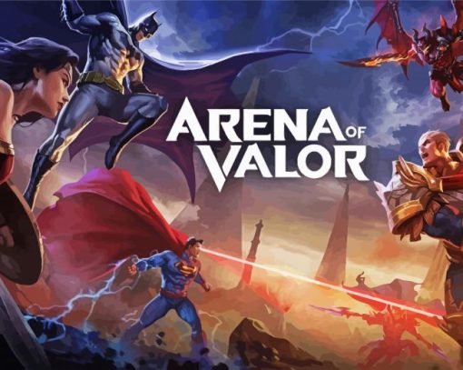 Arena of Valor superheroes paint by numbers