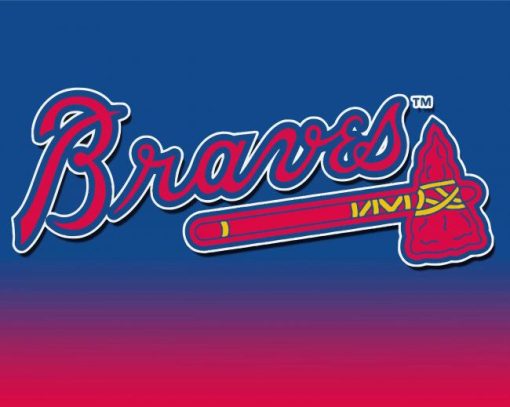 Atlanta Braves Logo Paint By Numbers