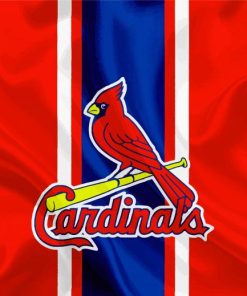 Baseball St Louis Cardinals Logo paint by numbers