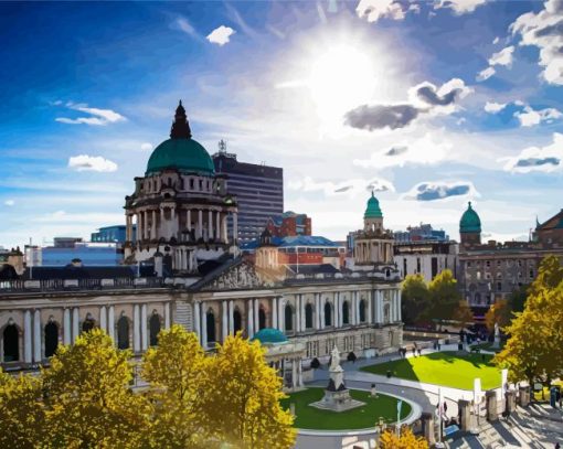 Belfast City Hall paint by numbers