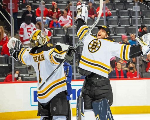 Bruins Ice Hockey Players paint by numbers