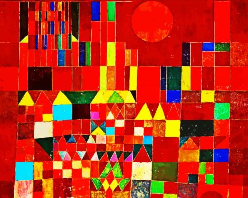 Castle and Sun by paul klee paint by numbers