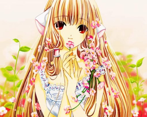 Chobits Looking At Camera paint by numbers