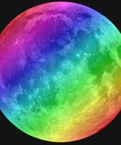 Colorful Moon paint by numbers