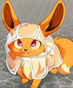 Cute Anime Eevee Pokemon Paint by numbers