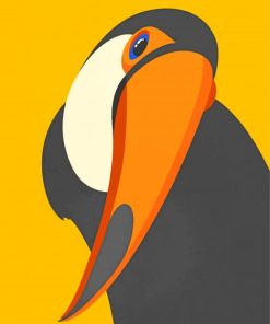 Cute Tucan Paint by number