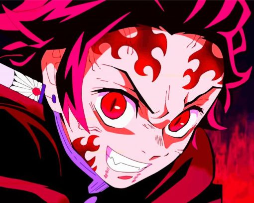 Demon Slayer Tanjiro paint by numbers