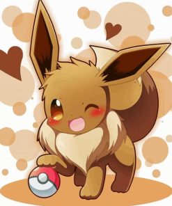 Eevee Pokemon Anime Paint by numbers