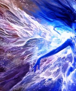 Fantasy Wave Woman Art Paint by numbers