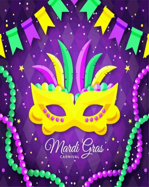 Fat Tuesday poster paint by numbers