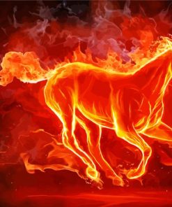 Fire Horse Art paint by numbers