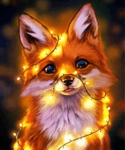 Fox With Lights paint by numbers