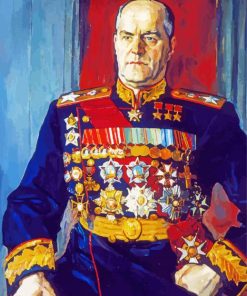 General Georgy Zhukov paint by numbers