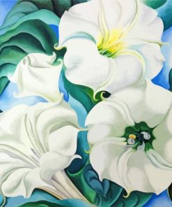 Georgia O Keeffe Jimson Weed paint by numbers