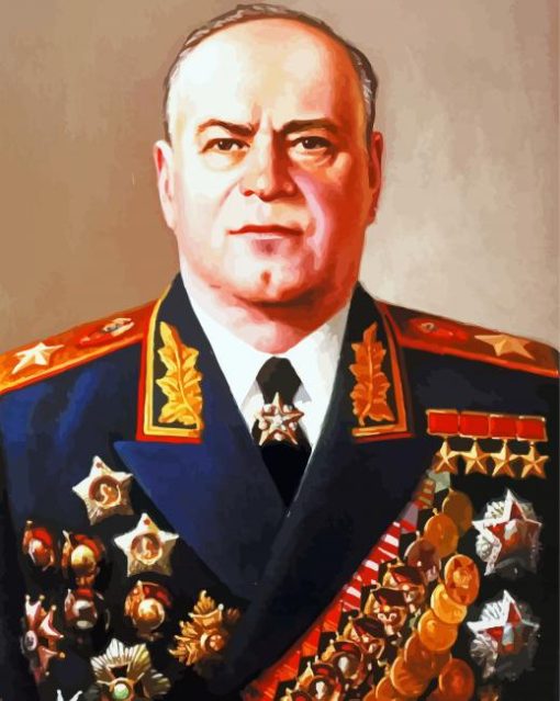 Georgy Zhukov Paint by numbers