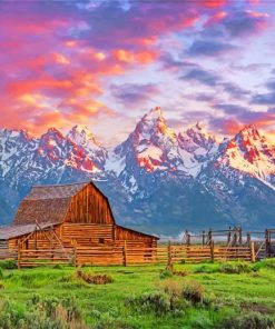 Grand Teton National Park paint by numbers