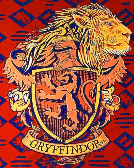 Gryffindor Harry Potter Paint by numbers