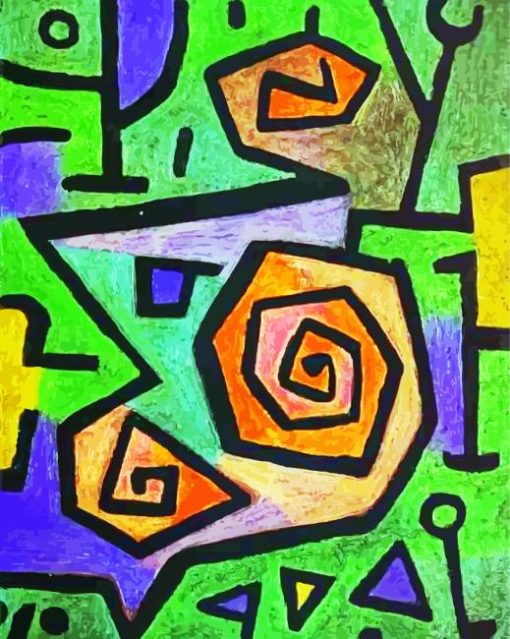 Heroic Roses by paul klee paint by number