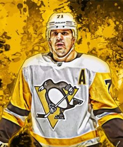 Hockey Player Evgeni Malkin paint by numbers