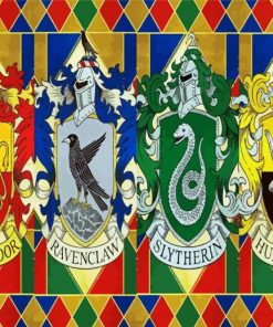 Hogwarts Houses paint by numbers