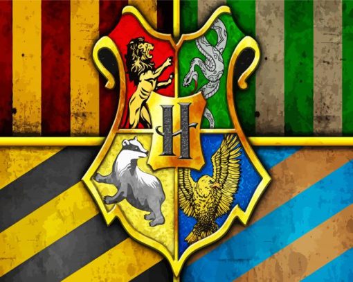 Hogwarts Houses Harry Potter paint by numbers