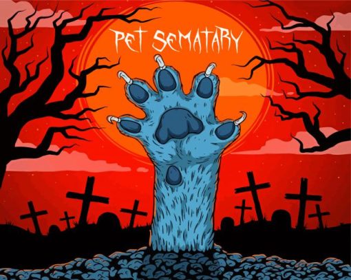 Horror Film Pet Sematary Paint by numbers