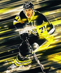 Illustration Evgeni Malkin Art paint by numbers