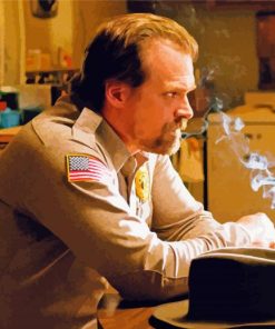 Jim Hopper Character paint by numbers