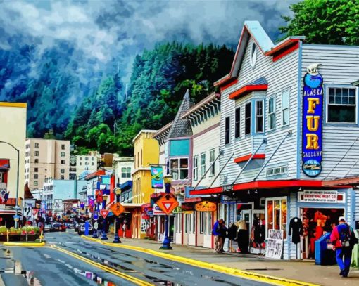 Juneau Alaska paint by numbers