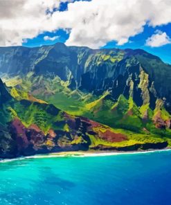 Kauai Hawaii Island Paint by numbers