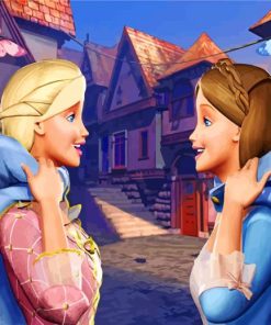 Princesses From Barbie paint by numbers