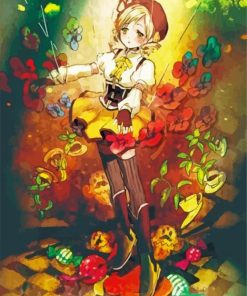 Mami Tomoe Madoka paint by numbers