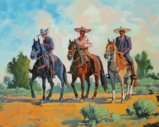 Mexican Cowboys paint by numbers