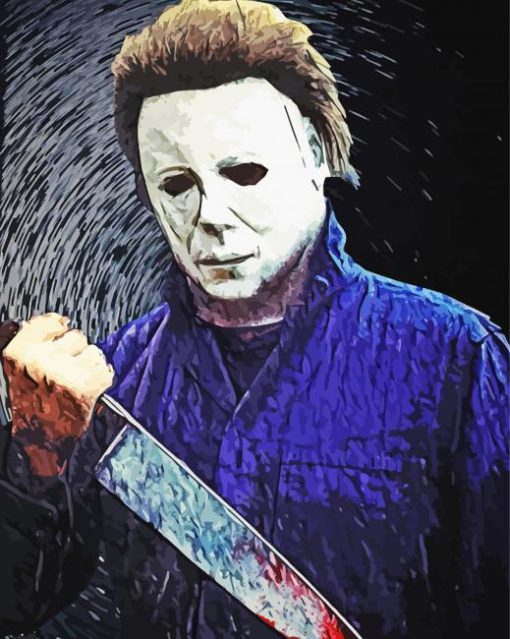 Michael Myers paint by numbers