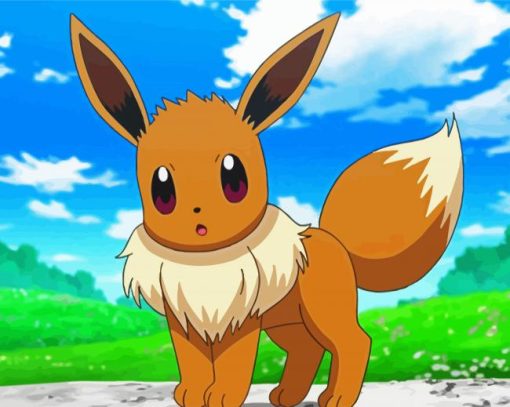 Pokemon Eevee Paint by numbers