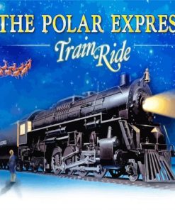 Polar Express Christmas Train Ride Paint by numbers