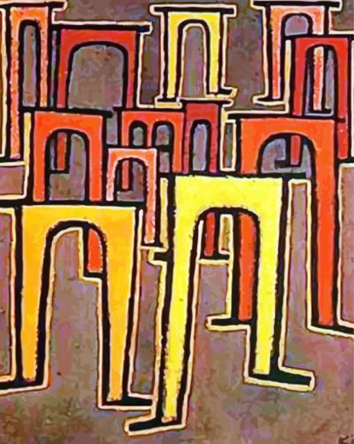 Revolution des Viadukts by paul klee paint by number