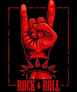 Rock And Roll Sign Paint by numbers