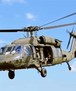 Sikorsky UH 60 Black Hawk paint by numbers