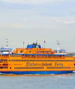 Staten Island Ferry Hoboken paint by numbers