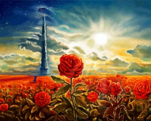 The Dark Tower Roses paint by numbers